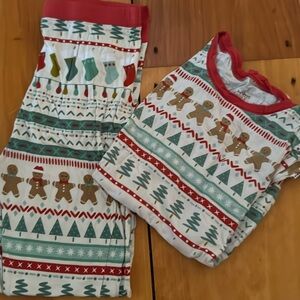 Little sleepies 9/10 gingerbread pjs Christmas